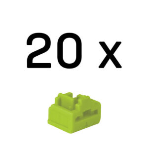 Lindy 47895 bloqueador de puerto RJ-45 Verde Acrilonitrilo