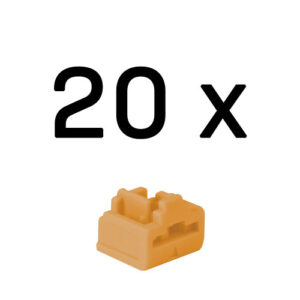 Lindy 47898 bloqueador de puerto RJ-45 Naranja Acrilonitrilo