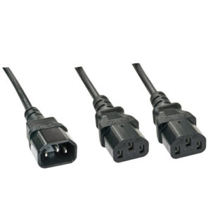 Lindy 30363 cable de transmisión Negro 1 m C14 acoplador