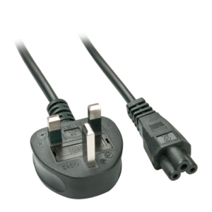 Lindy 30409 cable de transmisión Negro 2 m C5 acoplador