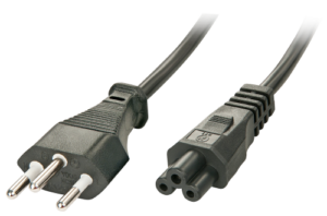 Lindy 30412 cable de transmisión Negro 2 m C5 acoplador
