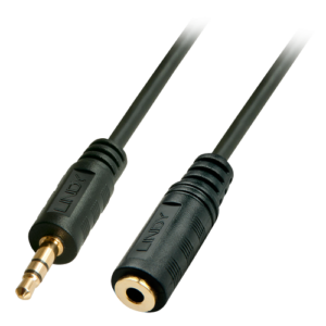 Lindy 35653 cable de audio 3 m 3,5mm Negro