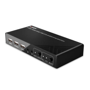 Lindy 32809 interruptor KVM Negro