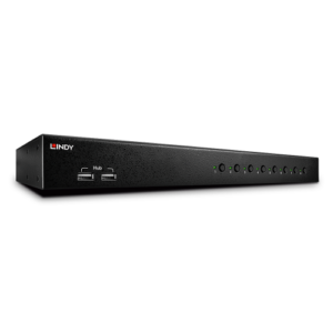 Lindy 39317 interruptor KVM Negro