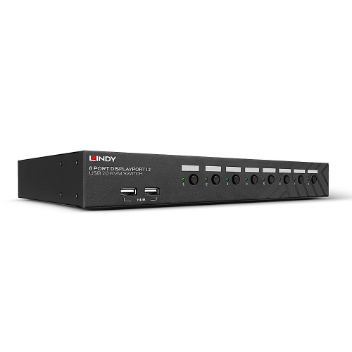 Lindy 39540 interruptor KVM Montaje en rack Negro - Imagen 2