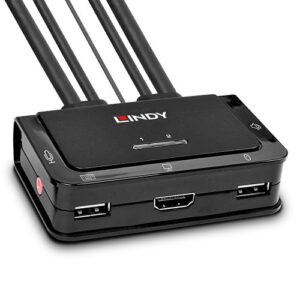 Lindy 42340 interruptor KVM Negro