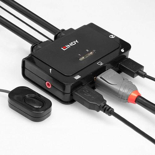 Lindy 42344 interruptor KVM Montaje en rack Negro - Imagen 6