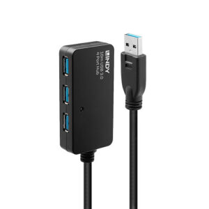 Lindy 43159 hub de interfaz USB 3.2 Gen 1 (3.1 Gen 1) Type-A