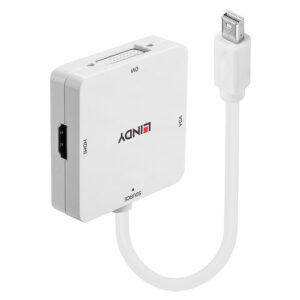 Lindy 41035 adaptador de cable de vídeo 0,2 m Blanco