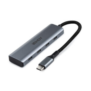 Lindy 43414 hub de interfaz USB 3.2 Gen 2 (3.1 Gen 2) Type-C