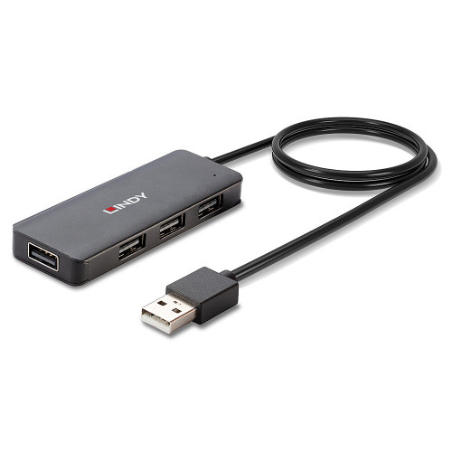 Lindy 42986 hub de interfaz USB 2.0 480 Mbit/s Negro - Imagen 6