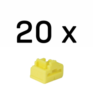 Lindy 47901 bloqueador de puerto RJ-45 Amarillo Acrilonitril