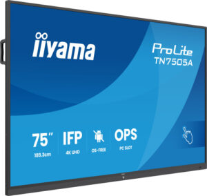 IIYAMA 75" IFP OS-FREE, 40-PTSIR+ WITH,AG / BACTERIA COATING