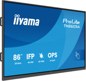 IIYAMA 86" IFP OS-FREE, 40-PTSIR+ WITH,AG / BACTERIA COATING