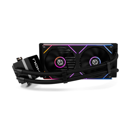 NOX Hummer M-240 LCD|Kit RL Magnético ARGB Negro