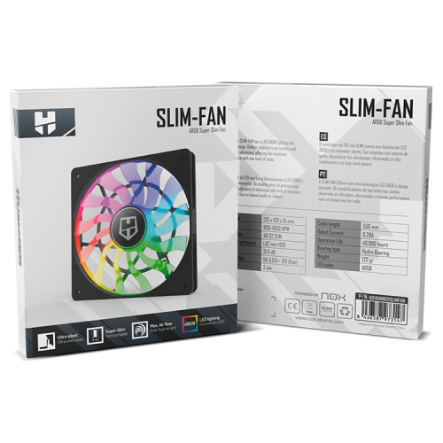 NOX Hummer SLIM FAN Carcasa del ordenador Ventilador 12 - Imagen 8