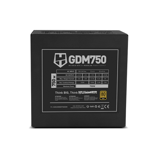 NOX Hummer GDM 750W GOLD unidad de fuente de alimentación - Imagen 7