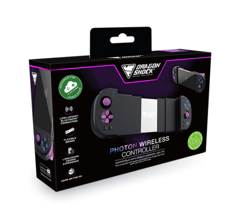 Dragonshock Photon Negro Bluetooth/USB Gamepad Analógico/Dig - Imagen 11