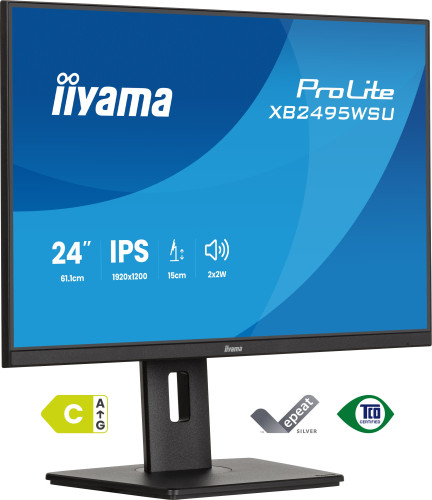 MONITOR IIYAMA, 24.1" IPS, 16:10, 1920X1200 60HZ - Imagen 2