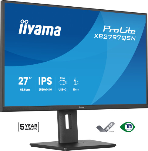 MONITOR IIYAMA, 27", IPS, 4-SIDE SLIM BEZEL 2560X1440 75HZ - Imagen 2