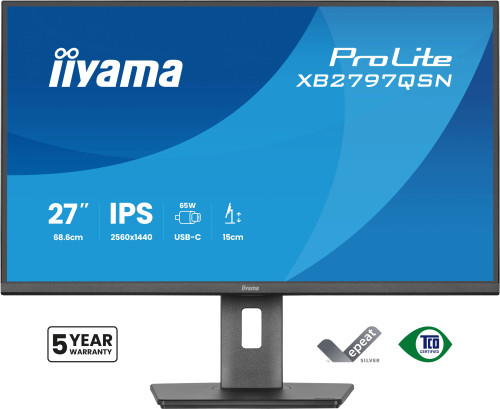 MONITOR IIYAMA, 27", IPS, 4-SIDE SLIM BEZEL 2560X1440 75HZ - Imagen 3
