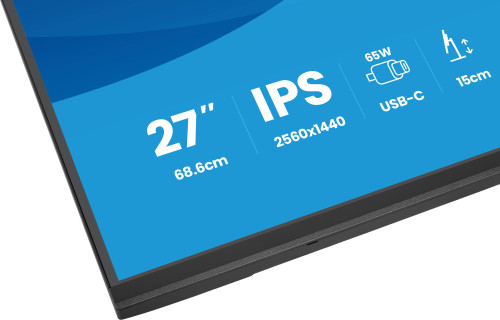 MONITOR IIYAMA, 27", IPS, 4-SIDE SLIM BEZEL 2560X1440 75HZ - Imagen 13