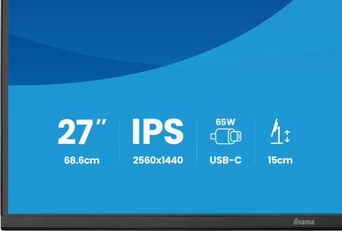 MONITOR IIYAMA, 27", IPS, 4-SIDE SLIM BEZEL 2560X1440 75HZ - Imagen 14