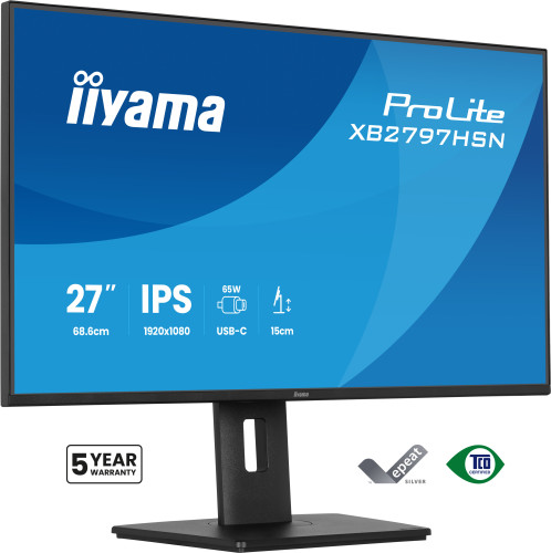 MONITOR IIYAMA, 27", IPS, 4-SIDE SLIM BEZEL 1920X1080 100HZ - Imagen 2