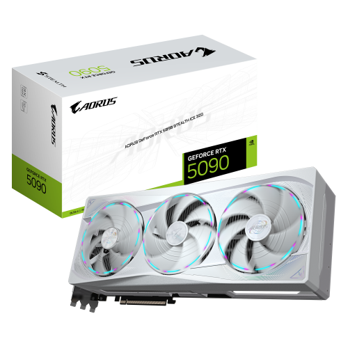 GIGABYTE AORUS GeForce RTX 5090 STEALTH ICE 32G Tarjeta