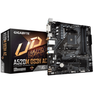 GIGABYTE A520M DS3H AC Placa Base - Procesadores AMD Ryzen