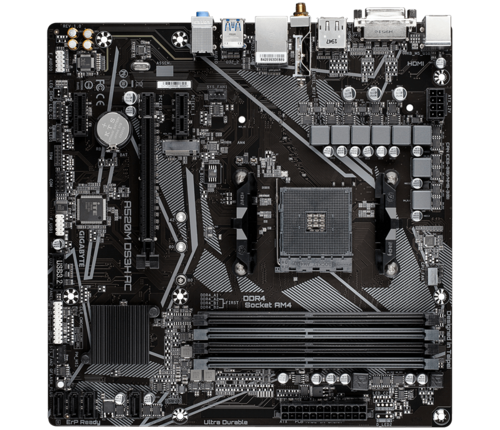 GIGABYTE A520M DS3H AC Placa Base - Procesadores AMD Ryzen - Imagen 3
