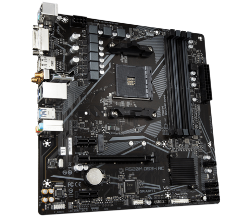 GIGABYTE A520M DS3H AC Placa Base - Procesadores AMD Ryzen - Imagen 4