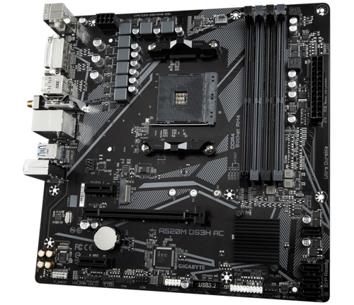GIGABYTE A520M DS3H AC Placa Base - Procesadores AMD Ryzen - Imagen 5