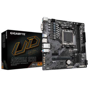GIGABYTE A620M S2H Placa base - Soporta CPUs AMD Ryzen 8000