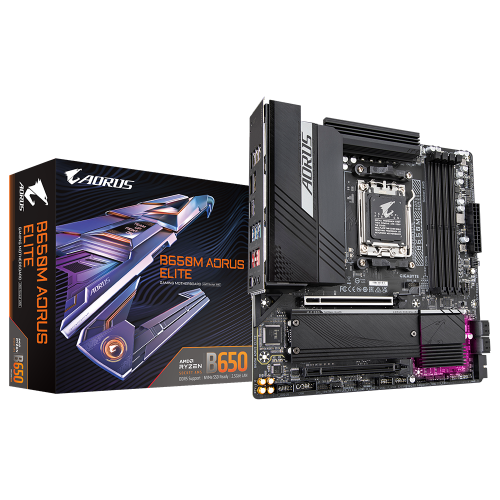 PLACA GIGABYTE B650M AORUS ELITE,AMD,AM5,B650,4DDR5,256GB - Imagen 2