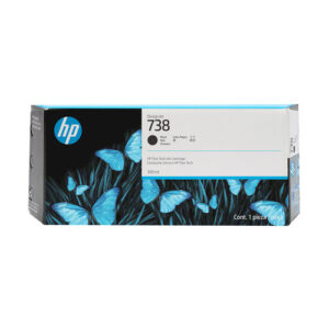 HP Cartucho de tinta negra DesignJet 738 de 300 ml