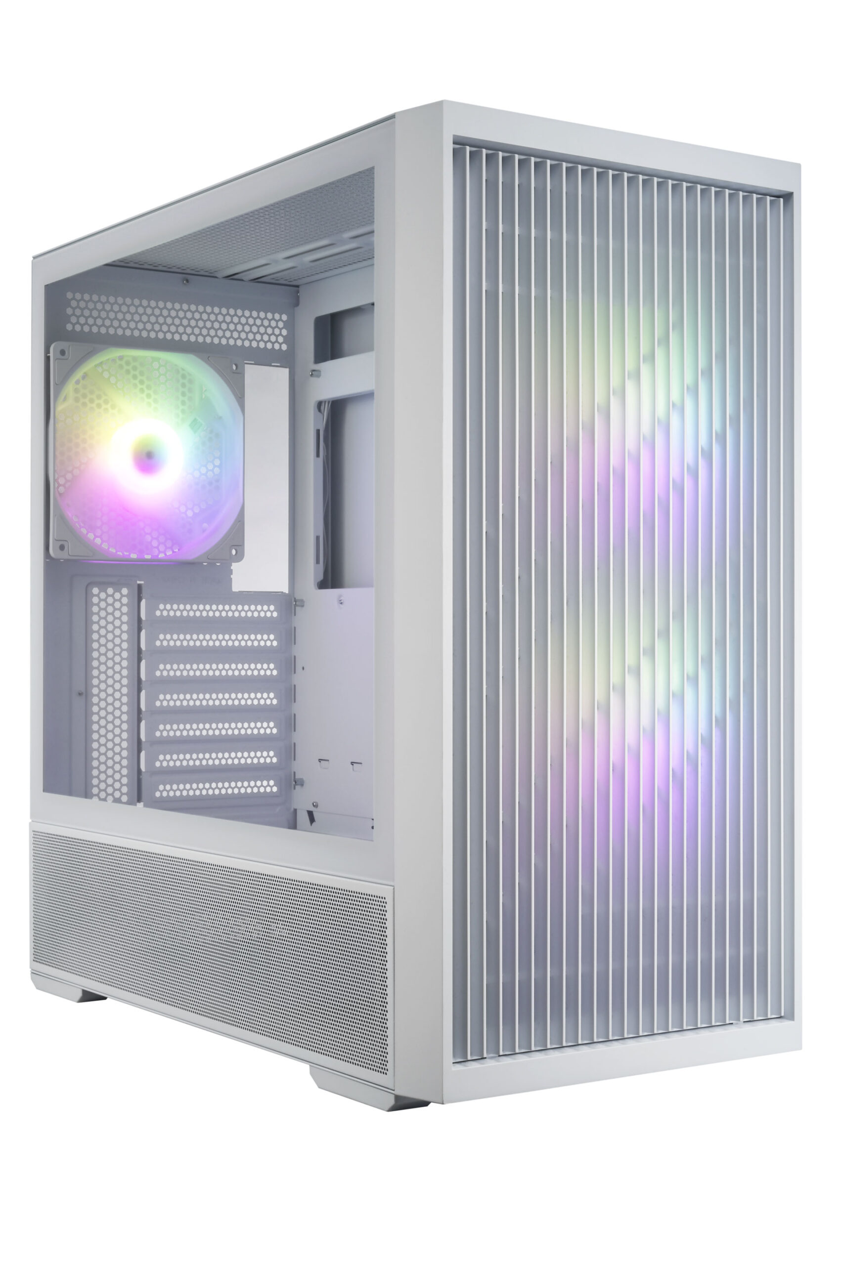 FSP M330-WA Carcasa Midi Tower mITX, mATX, ATX Blanco ARGB - Imagen 3