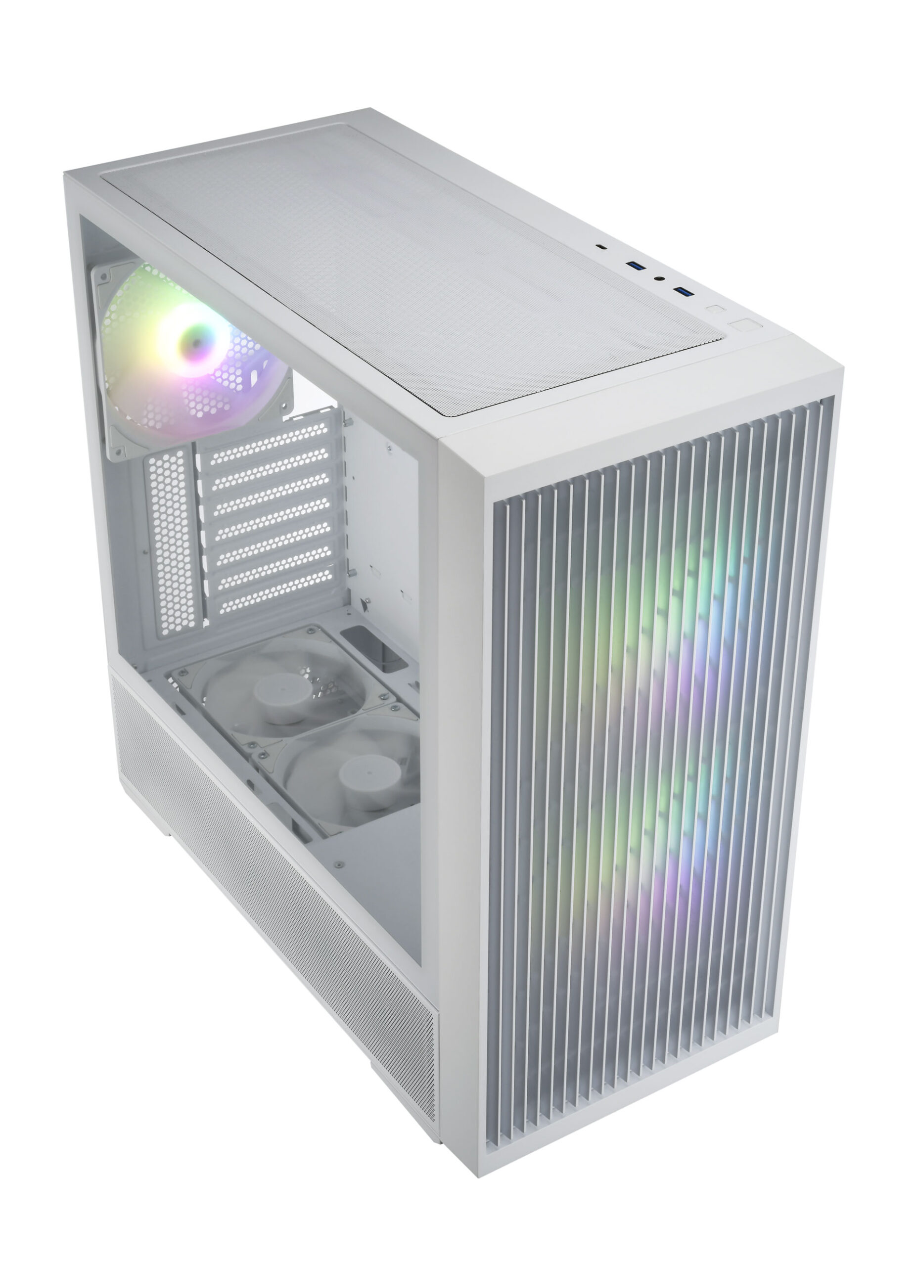 FSP M330-WA Carcasa Midi Tower mITX, mATX, ATX Blanco ARGB - Imagen 4