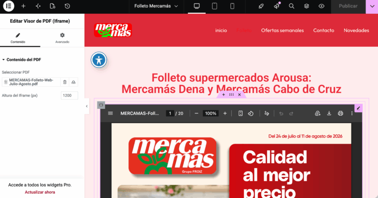 Mini plugin Embed PDF WordPress & Elementor